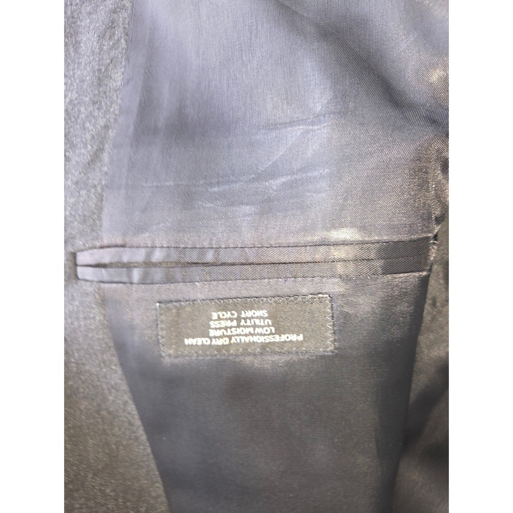 Jos. A. Bank Mens 46L Charcoal Gray Wool Cashmere 2-Button Blazer Sport Coat - Picture 5 of 10